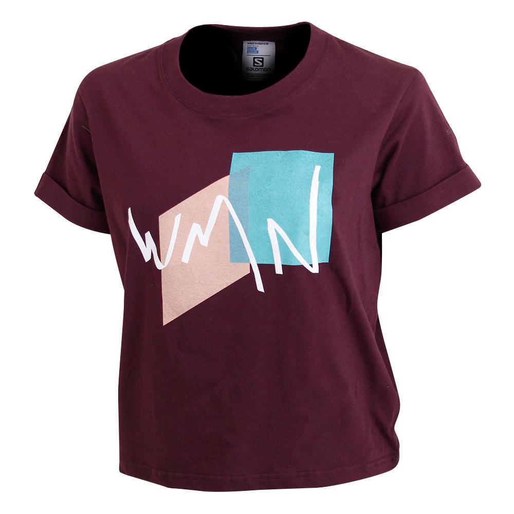 Women's Salomon WMN CROPPED TEE T Shirts Multicolor | US-NGPY597