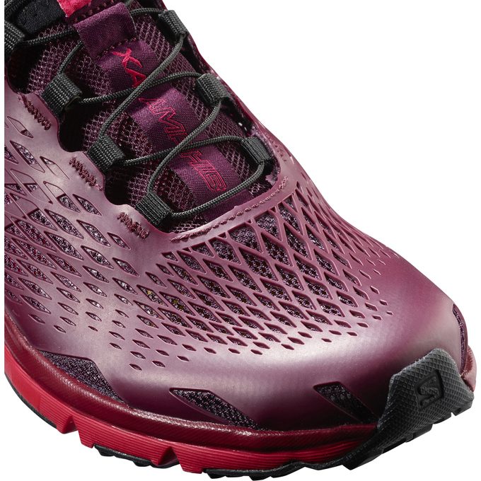 Women's Salomon XA AMPHIB W Running Shoes Burgundy | US-CUAK416