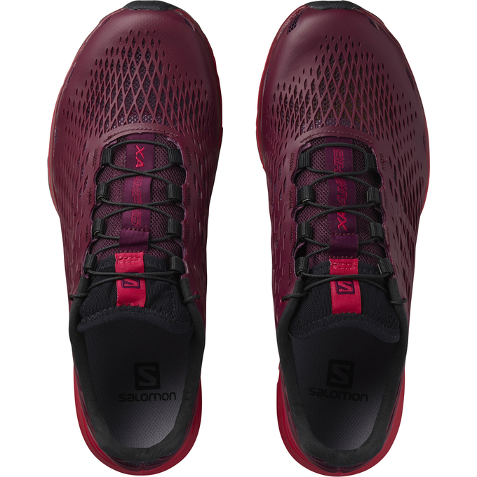 Women's Salomon XA AMPHIB W Running Shoes Burgundy | US-CUAK416