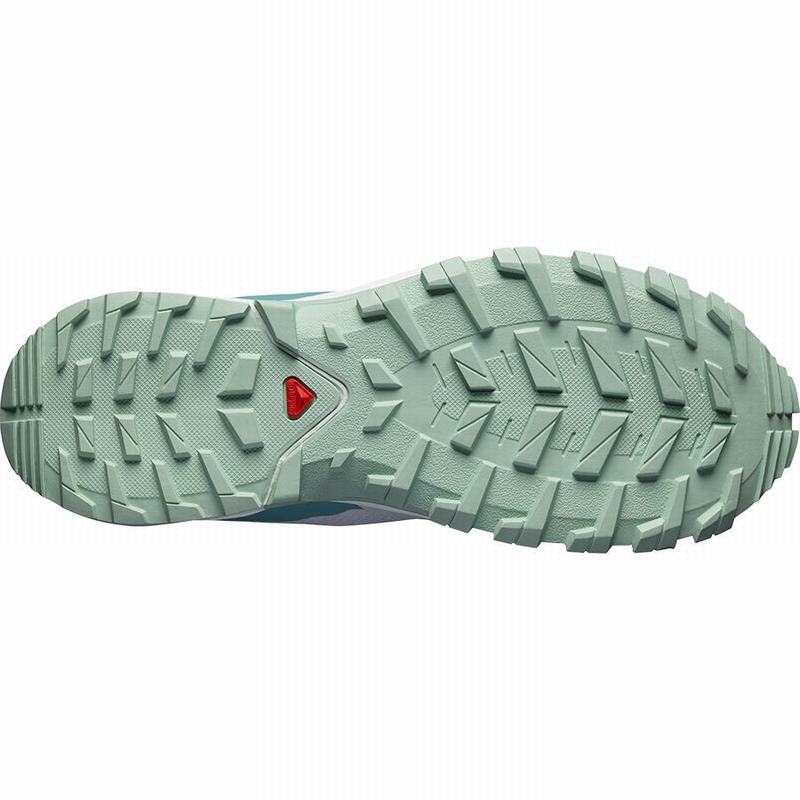 Women's Salomon XA COLLIDER W Trail Running Shoes Grey / Light Turquoise Grey | US-XZOI973