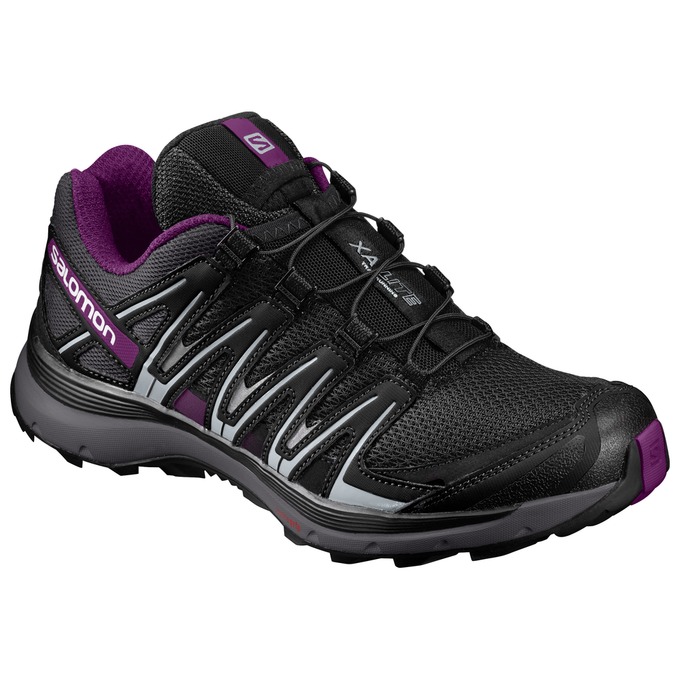 Women\'s Salomon XA LITE W Trail Running Shoes Black / Purple | US-URHJ497