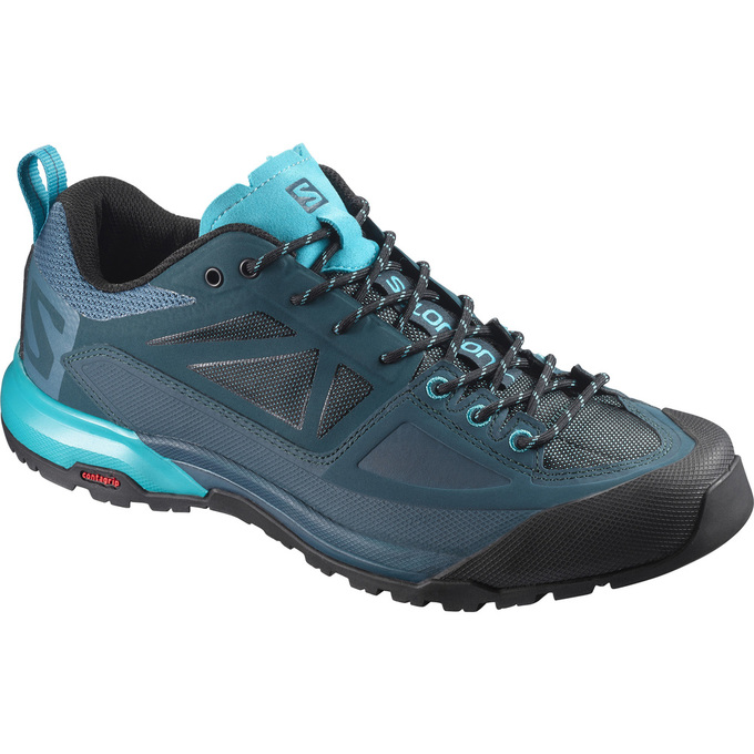 Women\'s Salomon X ALP SPRY W Hiking Boots Turquoise | US-VOWH284