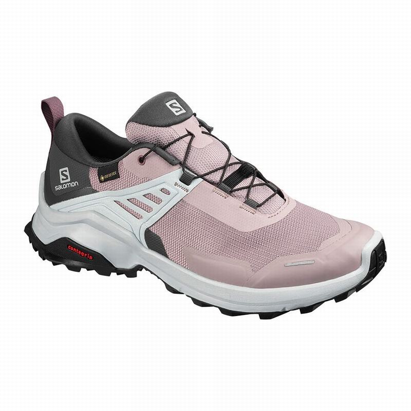 Women\'s Salomon X RAISE GORE-TEX Hiking Shoes Pink | US-WBSN624