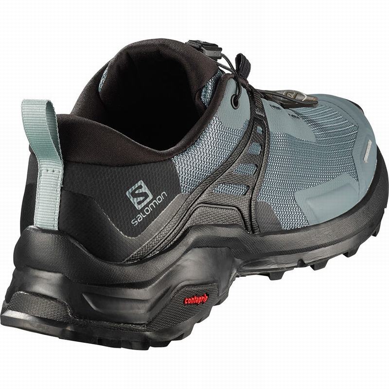 Women's Salomon X RAISE Hiking Shoes Dark Blue / Black | US-JAMS642