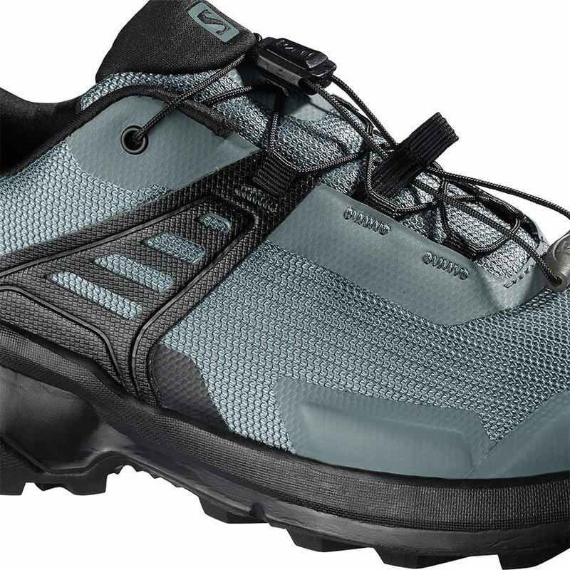 Women's Salomon X RAISE Hiking Shoes Dark Blue / Black | US-JAMS642