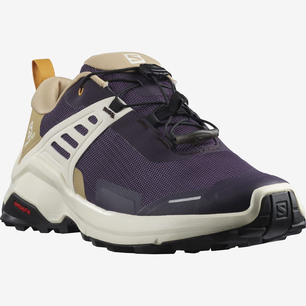 Women's Salomon X RAISE Hiking Shoes Purple | US-CJWN142