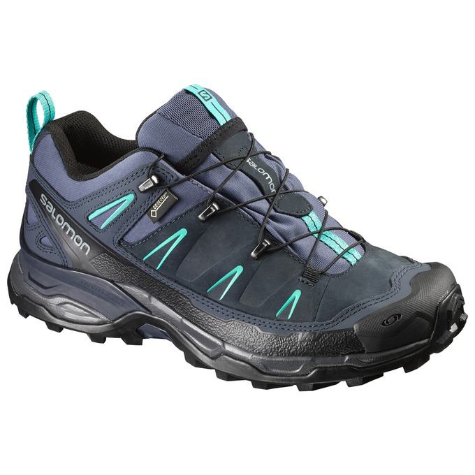 Women\'s Salomon X ULTRA LTR GTX W Hiking Shoes Navy | US-YMQL970