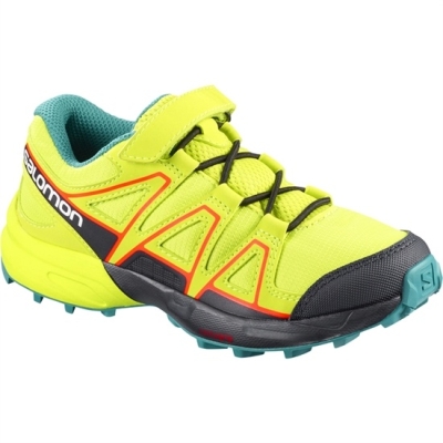 Kids' Salomon SPEEDCROSS BUNGEE K Trail Running Shoes Yellow / Black | US-XORI245