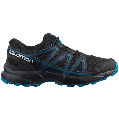 Kids' Salomon SPEEDCROSS J Trail Running Shoes Black | US-DOXV309