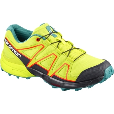 Kids' Salomon SPEEDCROSS J Trail Running Shoes Yellow / Black | US-GXJC462