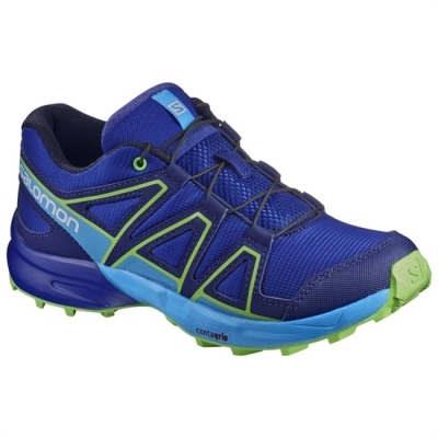 Kids' Salomon SPEEDCROSS J Trail Running Shoes Navy | US-JROU934