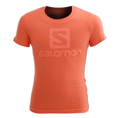 Kids' Salomon WARRIOR SS G T Shirts Coral | US-GAXT427