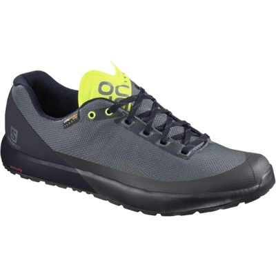 Men's Salomon ACRO Hiking Shoes Grey / Black | US-WNUA387