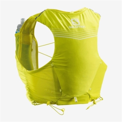 Men's Salomon ADV SKIN 5 SET HYDRATION PACK Packs Green | US-JPKN839