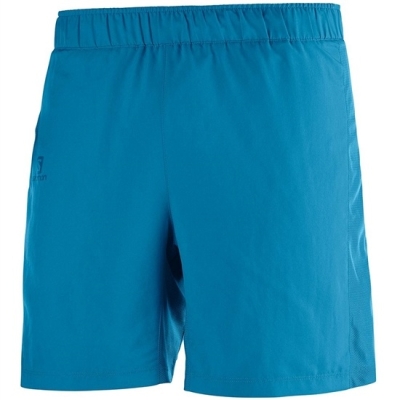 Men's Salomon AGILE 7" M Shorts Blue | US-JEMX107