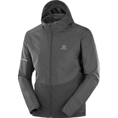 Men's Salomon AGILE FZ M Jackets Black | US-UYDF472