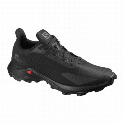 Men's Salomon ALPHACROSS BLAST Trail Running Shoes Black | US-JFOC631