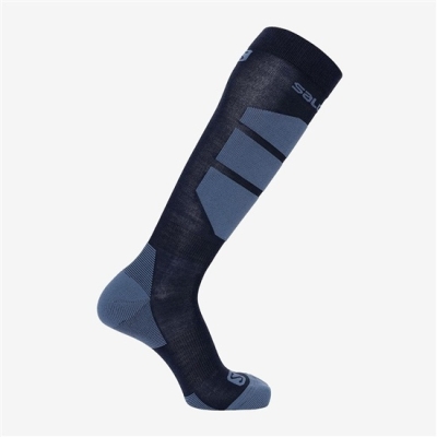 Men's Salomon COMFORT Socks Navy | US-RBHK952