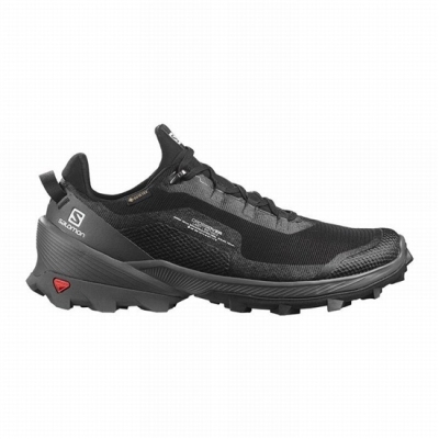 Men's Salomon CROSS OVER GORE-TEX Hiking Shoes Black | US-HSWL283