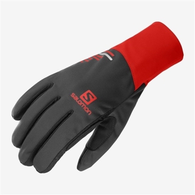 Men's Salomon EQUIPE U Gloves Black | US-ESWV197