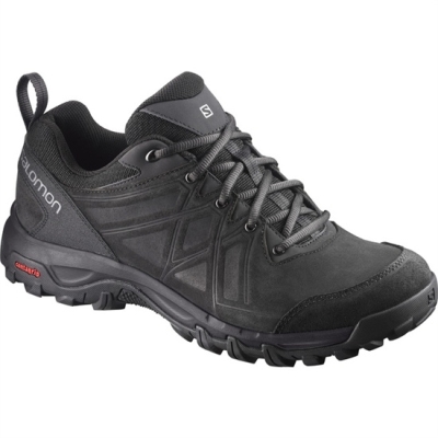 Men's Salomon EVASION 2 LTR Hiking Shoes Black | US-HCOG782