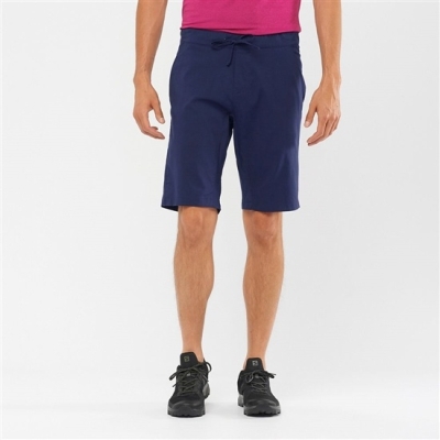 Men's Salomon EXPLORE M Shorts Navy | US-JOGI604