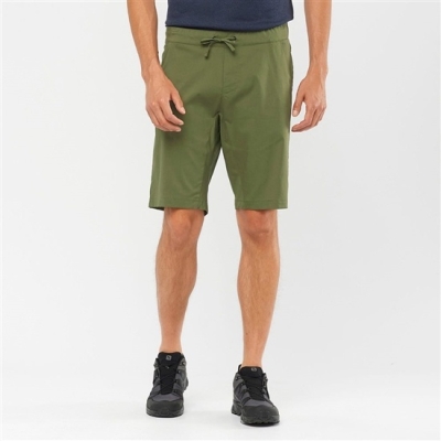 Men's Salomon EXPLORE M Shorts Olive | US-VBID714