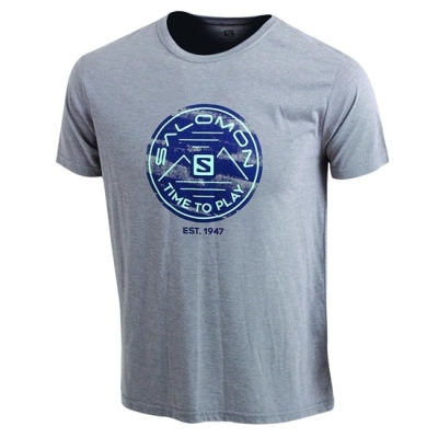 Men's Salomon FIRE FLY SS M T Shirts Grey | US-SXTF623