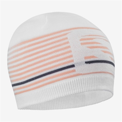 Men's Salomon FLATSPIN Beanie White | US-TELF783