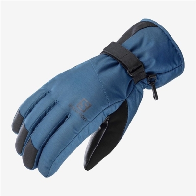 Men's Salomon FORCE DRY M Gloves Navy | US-HOTS904