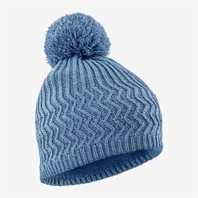 Men's Salomon KUBA Beanie Blue | US-RIXS625