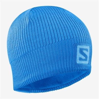 Men's Salomon LOGO Hats Blue | US-ZXMC496