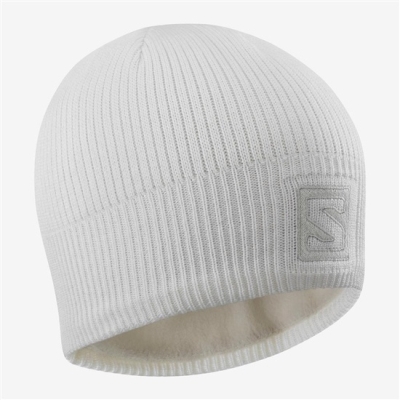 Men's Salomon LOGO Hats White | US-LWAU795