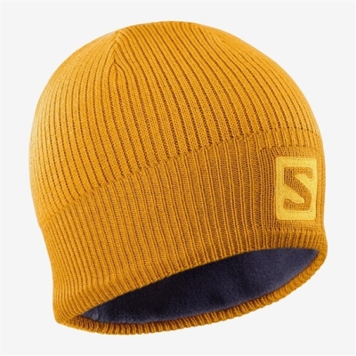 Men's Salomon LOGO Hats Yellow | US-PONQ612