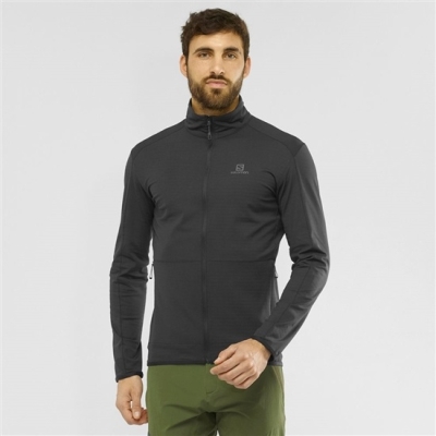 Men's Salomon Midlayers Black | US-NWHY546