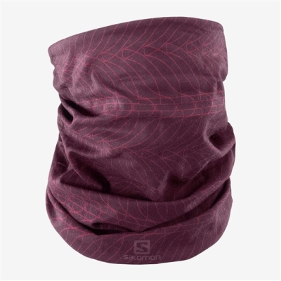 Men's Salomon NECK&HEAD LIGHT GAITER Headwear Purple | US-OJTL712