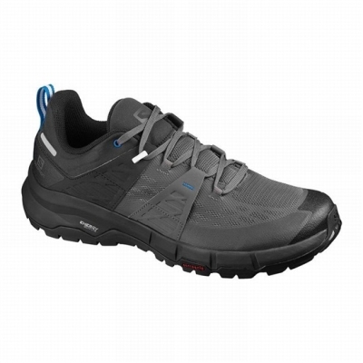 Men's Salomon ODYSSEY Hiking Shoes Black / Royal | US-YIME467