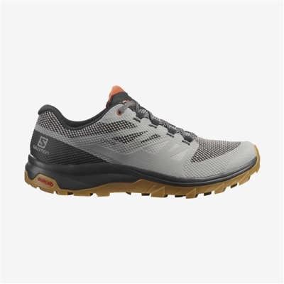 Men's Salomon OUTLINE GORE-TEX Hiking Shoes Grey | US-CKDR529