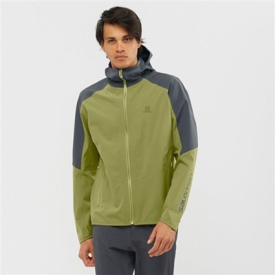 Men's Salomon OUTLINE Jackets Olive | US-HXKE235