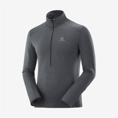 Men's Salomon OUTLINE Midlayers Black | US-APME476