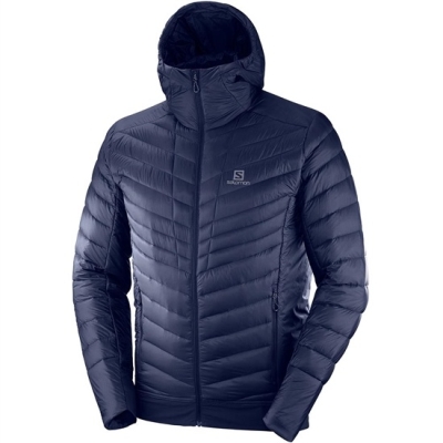 Men's Salomon OUTSPEED DOWN JKT M Jackets Navy | US-ARKL079