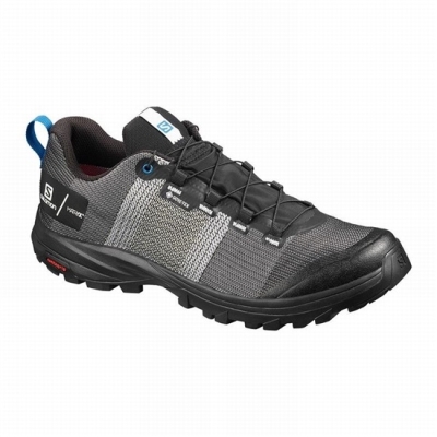 Men's Salomon OUT GTX/PRO Hiking Shoes White / Black | US-FNKH430