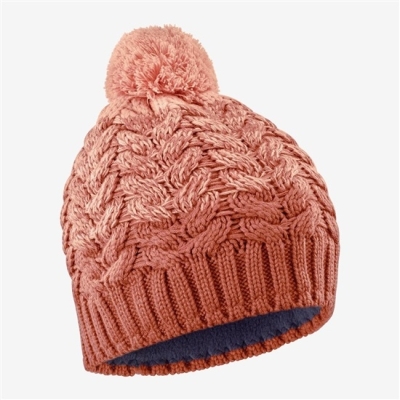 Men's Salomon POLY Beanie Orange | US-ZCIF584