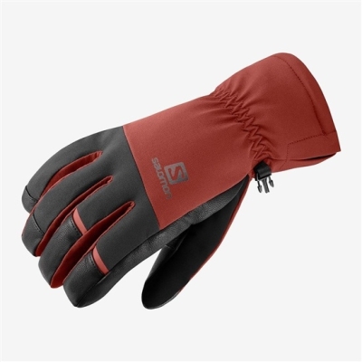 Men's Salomon PROPELLER DRY M Gloves Red | US-YLXH869