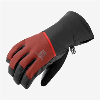 Men's Salomon PROPELLER ONE M Gloves Red | US-FWQP245