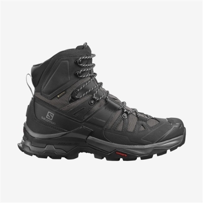 Men's Salomon QUEST 4 GORE-TEX Hiking Boots Black | US-ZKGW278