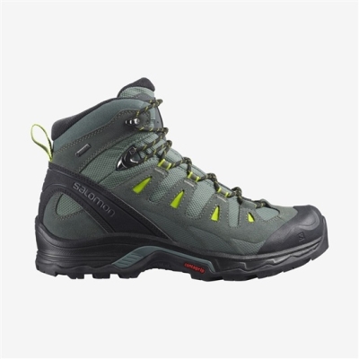 Men's Salomon QUEST PRIME GTX Hiking Boots Green | US-CJHD467