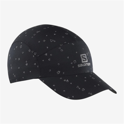 Men's Salomon REFLECTIVE Caps Black | US-JIXS524