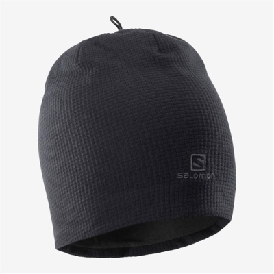 Men's Salomon RS WARM Beanie Black | US-SQJI179