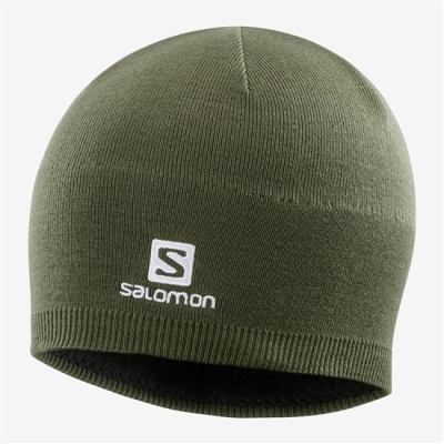 Men's Salomon RS WARM Hats Green | US-DBKG037